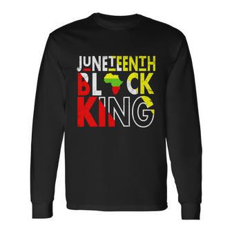 Juneteenth Black King Emancipation Day Melanin Black Pride Long Sleeve T-Shirt - Monsterry AU