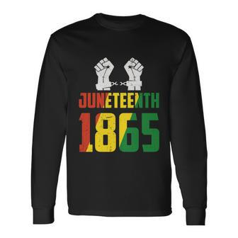Juneteenth Emancipation Day Vintage Cool Melanin Black Pride Long Sleeve T-Shirt - Monsterry AU