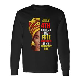 Juneteenth Shirt Women Juneteenth Shirts African American V2 Long Sleeve T-Shirt - Thegiftio UK