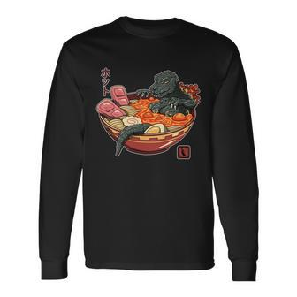 Kaiju Lava Ramen Long Sleeve T-Shirt - Monsterry CA