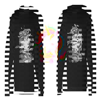 Kawaii Japanese Anime Unicorn Girl Ramen Food Lovers Long Sleeve T-Shirt - Thegiftio