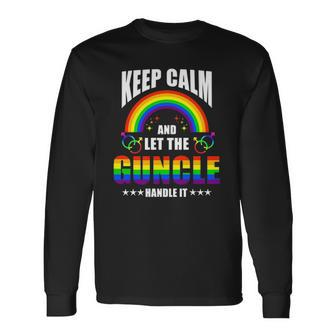 Keep Calm And Let The Guncle Handle It Guncle Long Sleeve T-Shirt T-Shirt | Mazezy