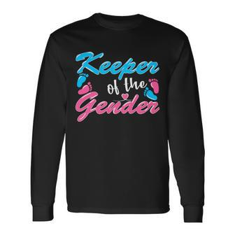 Keeper Of The Gender Baby Reveal Party Long Sleeve T-Shirt - Monsterry CA