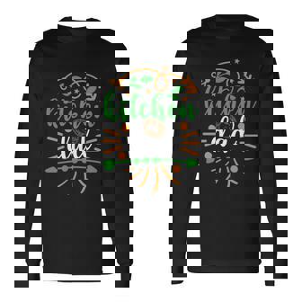 Kitchen Dad Cute Dads Best Dads Humor Fathers Day Quote Long Sleeve T-Shirt - Thegiftio