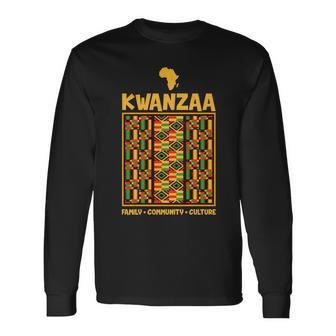 Kwanzaa Community Culture Long Sleeve T-Shirt - Thegiftio UK