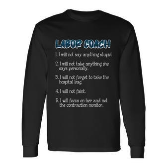 Labor Coach Labor Day Holidays Laborers Workers Appreciation Long Sleeve T-Shirt - Thegiftio UK