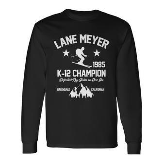 Lane Meyer 1985 K-12 Champion Tshirt Long Sleeve T-Shirt - Monsterry CA