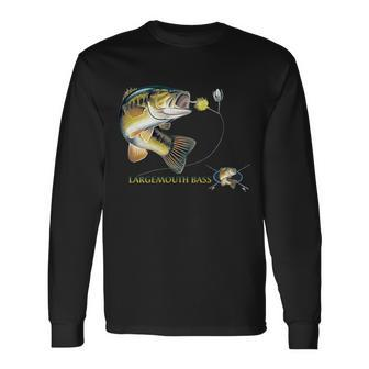 Largemouth Bass Tshirt Long Sleeve T-Shirt - Monsterry AU