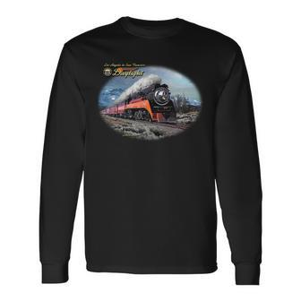 Larry Grossman Daylight In Winter Train Tshirt Long Sleeve T-Shirt - Monsterry CA