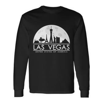 Las Vegas Skyline V2 Long Sleeve T-Shirt - Thegiftio UK