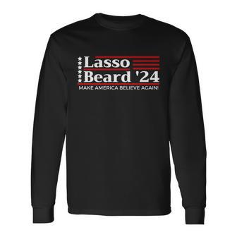 Lasso Beard V3 Long Sleeve T-Shirt - Monsterry CA