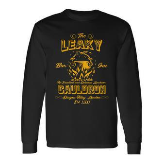 The Leaky Cauldron Bar Inn Tshirt Long Sleeve T-Shirt - Monsterry
