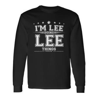 Im Lee Doing Lee Things Long Sleeve T-Shirt - Monsterry UK