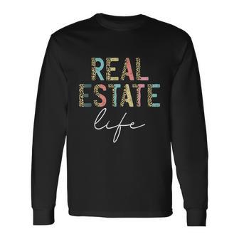 Leopard Real Estate Life Agent Realtor Investor Home Broker Tshirt Long Sleeve T-Shirt - Monsterry UK
