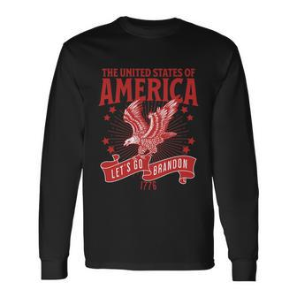 Let’S Go Brandon Usa America Trump 2024 Desantis Long Sleeve T-Shirt - Monsterry UK