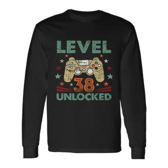 Level 38 Unlocked 1984 Birthday 38 Long Sleeve T-Shirt - Thegiftio UK