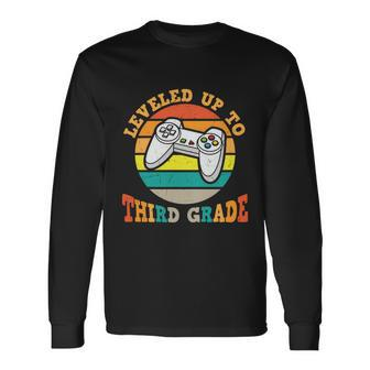 Leveled Up To 3Rd Grade Back To School V2 Long Sleeve T-Shirt - Monsterry