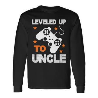 Leveled Up To Uncle Tshirt Long Sleeve T-Shirt - Monsterry