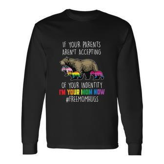 Lgbt Mama Bear Free Mom Hugs Lgbt Pride Long Sleeve T-Shirt - Thegiftio UK