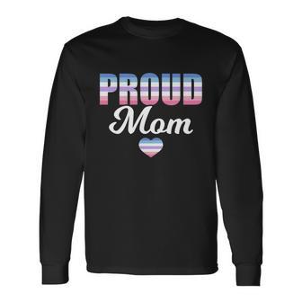 Lgbtq Bigender Flag Heart Proud Mom Bi Gender Meaningful Long Sleeve T-Shirt - Monsterry DE