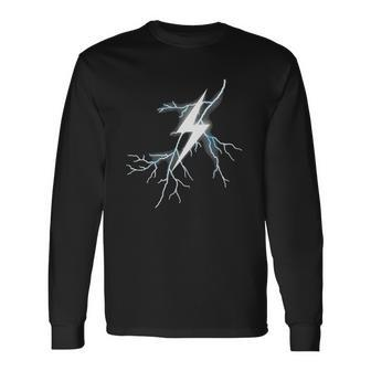 Lightning Thunder Bolt Strike Apparel Boys Girls Men Men Women Long Sleeve T-Shirt T-shirt Graphic Print - Thegiftio UK