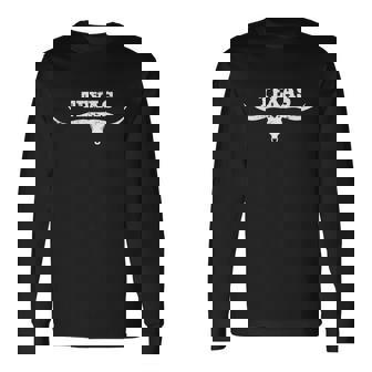 Longhorn Texas Long Sleeve T-Shirt - Monsterry