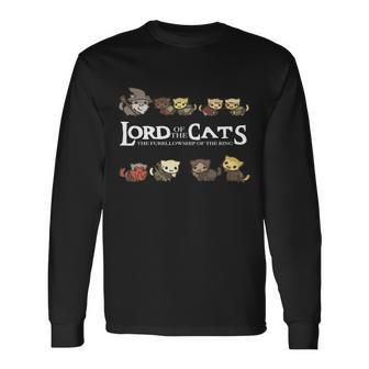 Lord Of The Cats The Furrllowship Of The Ring Long Sleeve T-Shirt - Monsterry
