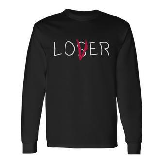 Loser Lover Dark Shirt Tshirt Long Sleeve T-Shirt - Monsterry UK