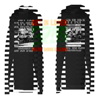 Get In Loser We’Re Going Killing Horror Characters Halloween Men Women Long Sleeve T-Shirt T-shirt Graphic Print - Thegiftio