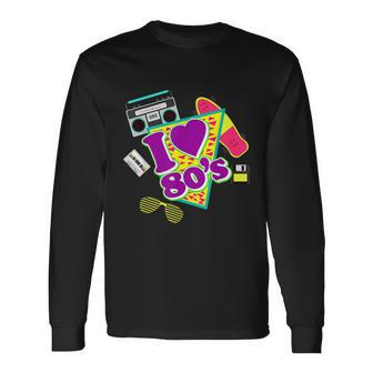 I Love The 80S Eighties Cool Long Sleeve T-Shirt - Thegiftio UK
