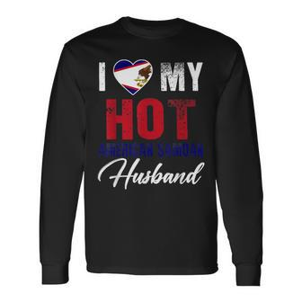 I Love My Hot American Samoan Husband American Men Women Long Sleeve T-Shirt T-shirt Graphic Print - Thegiftio UK