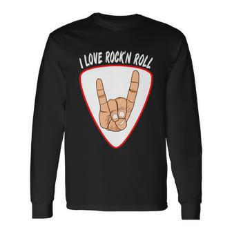 I Love Rock N Roll I Love Rockn Roll Devils Horn Long Sleeve T-Shirt - Monsterry CA