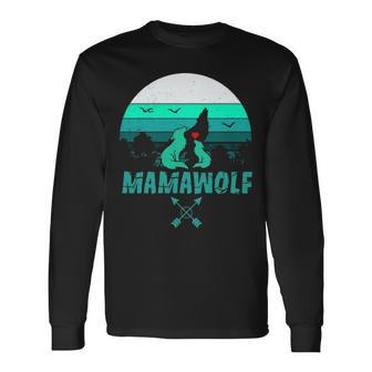 Mamawolf Wolf Lovers For Mother Long Sleeve T-Shirt - Thegiftio UK