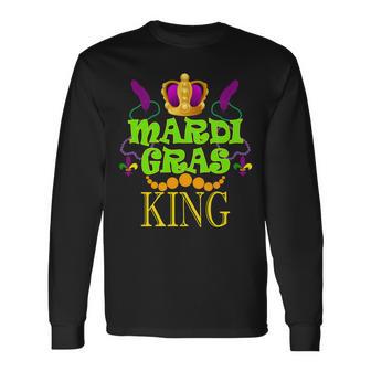 Mardi Gras King Tshirt Long Sleeve T-Shirt - Monsterry