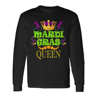Mardi Gras Queen Long Sleeve T-Shirt - Thegiftio