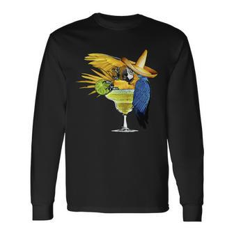 Margarita Parrot Long Sleeve T-Shirt - Monsterry CA