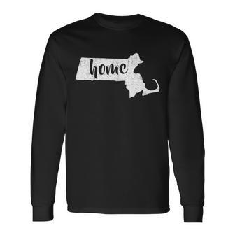 Massachusetts Home State Long Sleeve T-Shirt - Monsterry DE