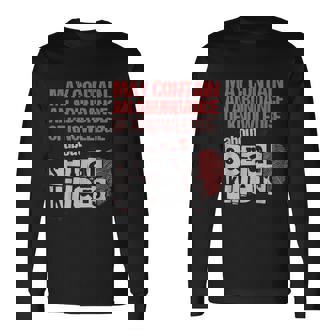 May Contain An Abundance Of Knowledge True Crime V2 Long Sleeve T-Shirt - Thegiftio