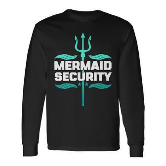 Mermaid Security Trident Long Sleeve T-Shirt - Monsterry AU