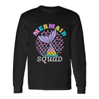 Mermaid Squad Birthday Party Long Sleeve T-Shirt