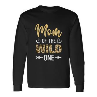 Mom Of The Wild One Toddler 1St Birthday Leopard Mom Boy Long Sleeve T-Shirt - Monsterry