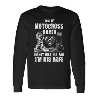 Motocross Wife Long Sleeve T-Shirt - Seseable
