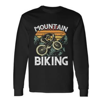 Mountain Bike Cycling Bicycle Mountain Biking Tshirt Long Sleeve T-Shirt - Monsterry DE