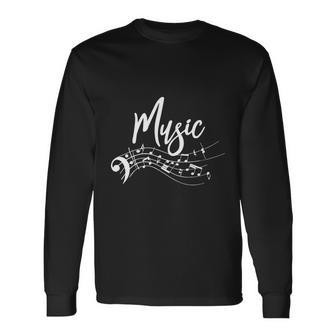 Music Notes V2 Long Sleeve T-Shirt - Monsterry AU