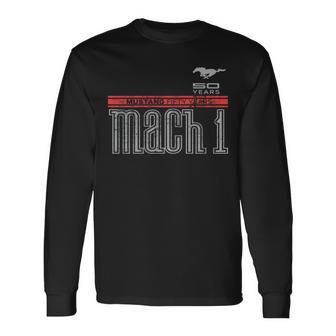 Mustang 50 Years Mach Official Logo Tshirt Long Sleeve T-Shirt - Monsterry DE