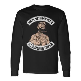 Navy Uss Deyo Dd Long Sleeve T-Shirt - Monsterry UK