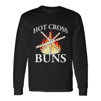 Nice Hot Cross Buns Long Sleeve T-Shirt - Thegiftio UK