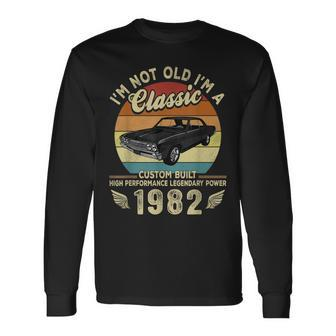 Im Not Old Im A Classic Vintage 1982 40Th Birthday Men Women Long Sleeve T-Shirt T-shirt Graphic Print - Thegiftio UK