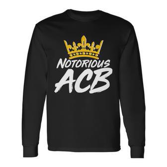 Notorious Acb Crown Amy Coney Barrett Long Sleeve T-Shirt - Monsterry CA