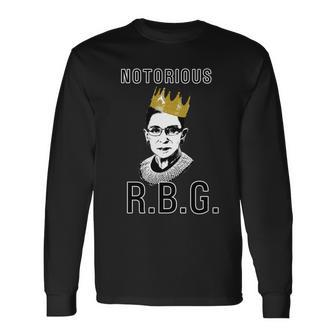Notorious Rbg Ruth Bader Ginsburg V2 Long Sleeve T-Shirt - Monsterry DE